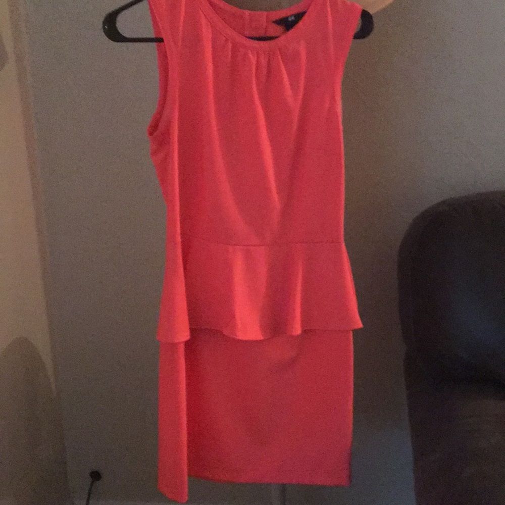 Fusia peplum dress